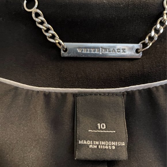 WHBM Mandarin Collar Fitted V Front Blazer 3/4 Sleeve - Picture 6 of 13